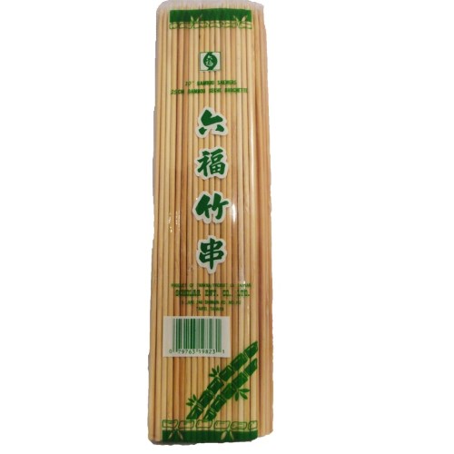SIX FORTUNE BAMBOO SKEWER 10""