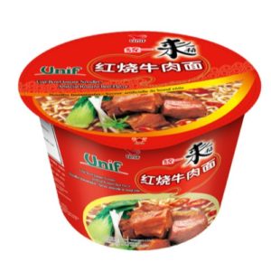 UNIF BOWL INSTANT NOODLES-ARTIFICIAL ROASTED BEEF FLAVOR